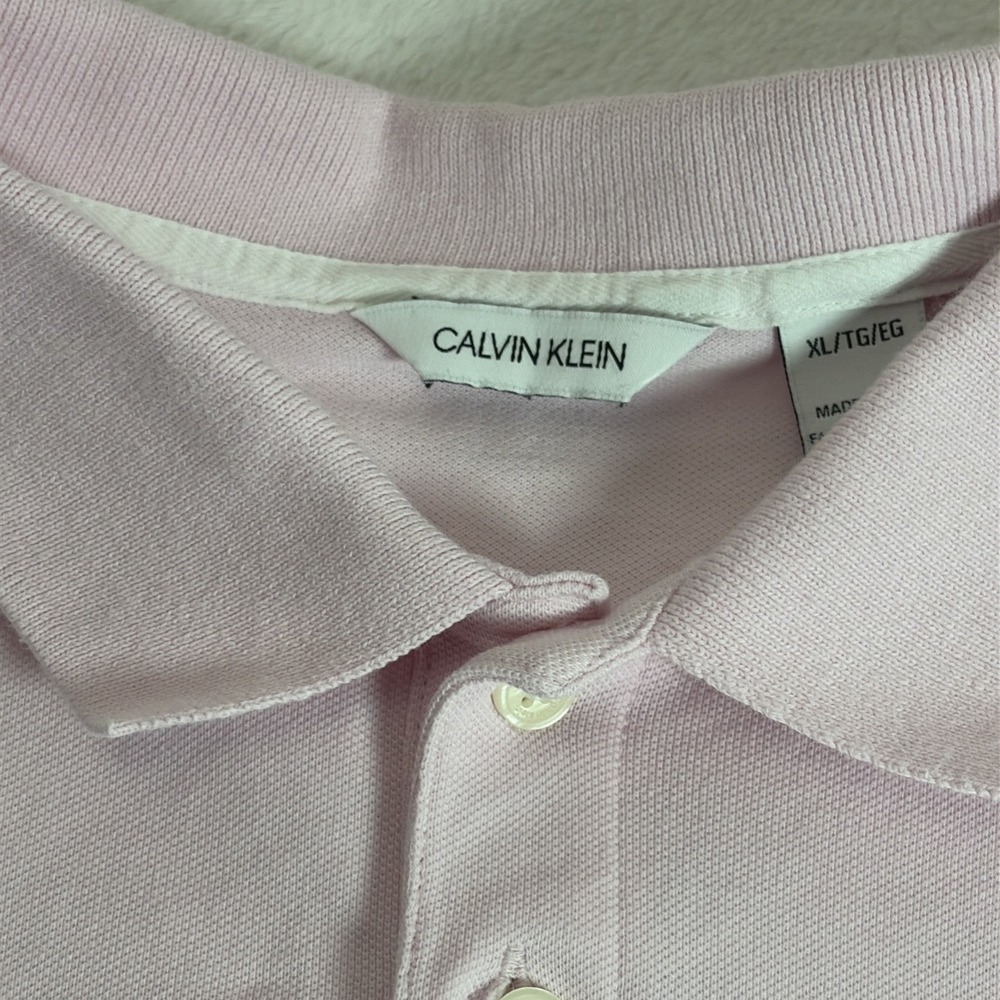 Calvin Klein Women's Pink Preppy 2 Button Front Shirt XL Collared Y2K 90s Retro - Picture 3 of 10